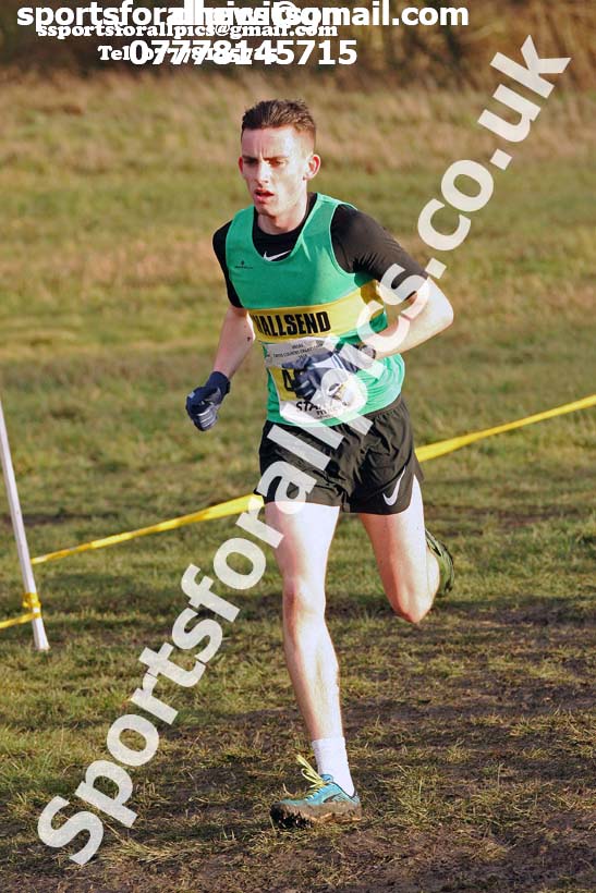 Mens under-17s North Eastern Cross Country, 2018 Northern Cross Country Champs., Wrekenton, Gateshead. Photo:  David T. Hewitson/Sports for All Pics